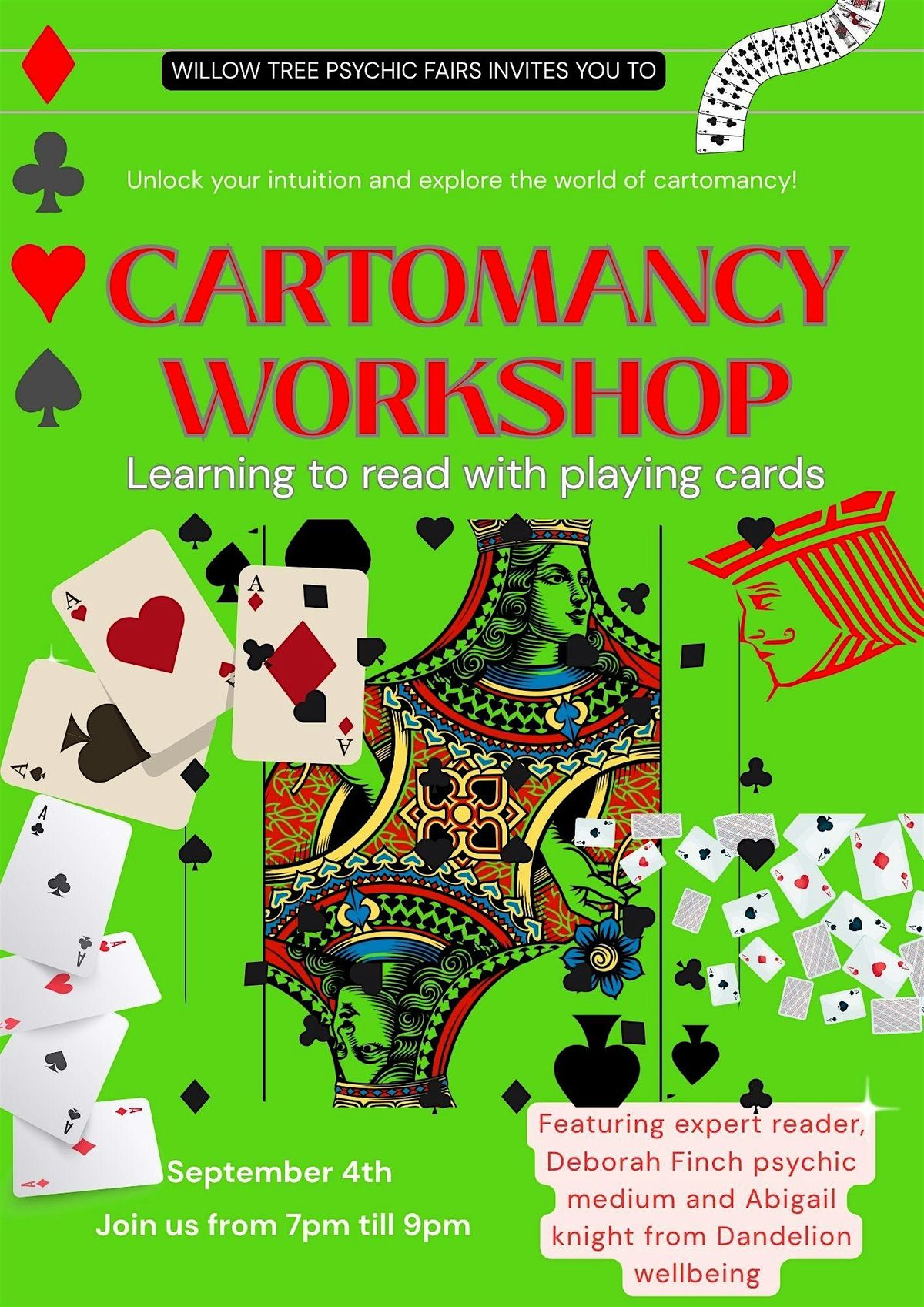 A cartomancy workshop-learning to read with playing cards