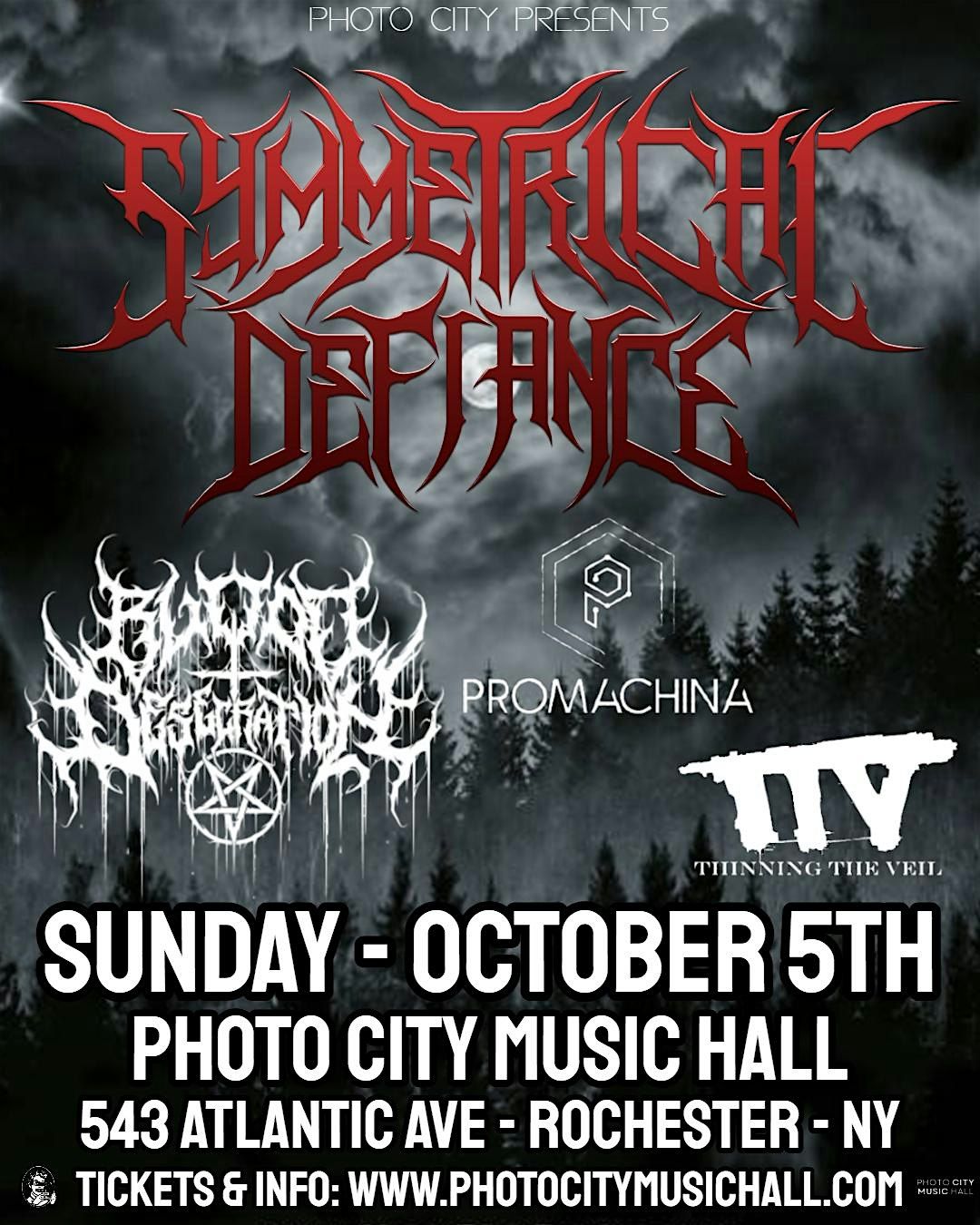 Symmetrical Defiance, Blood Desecration, Promachina, & Thinning The Veil
