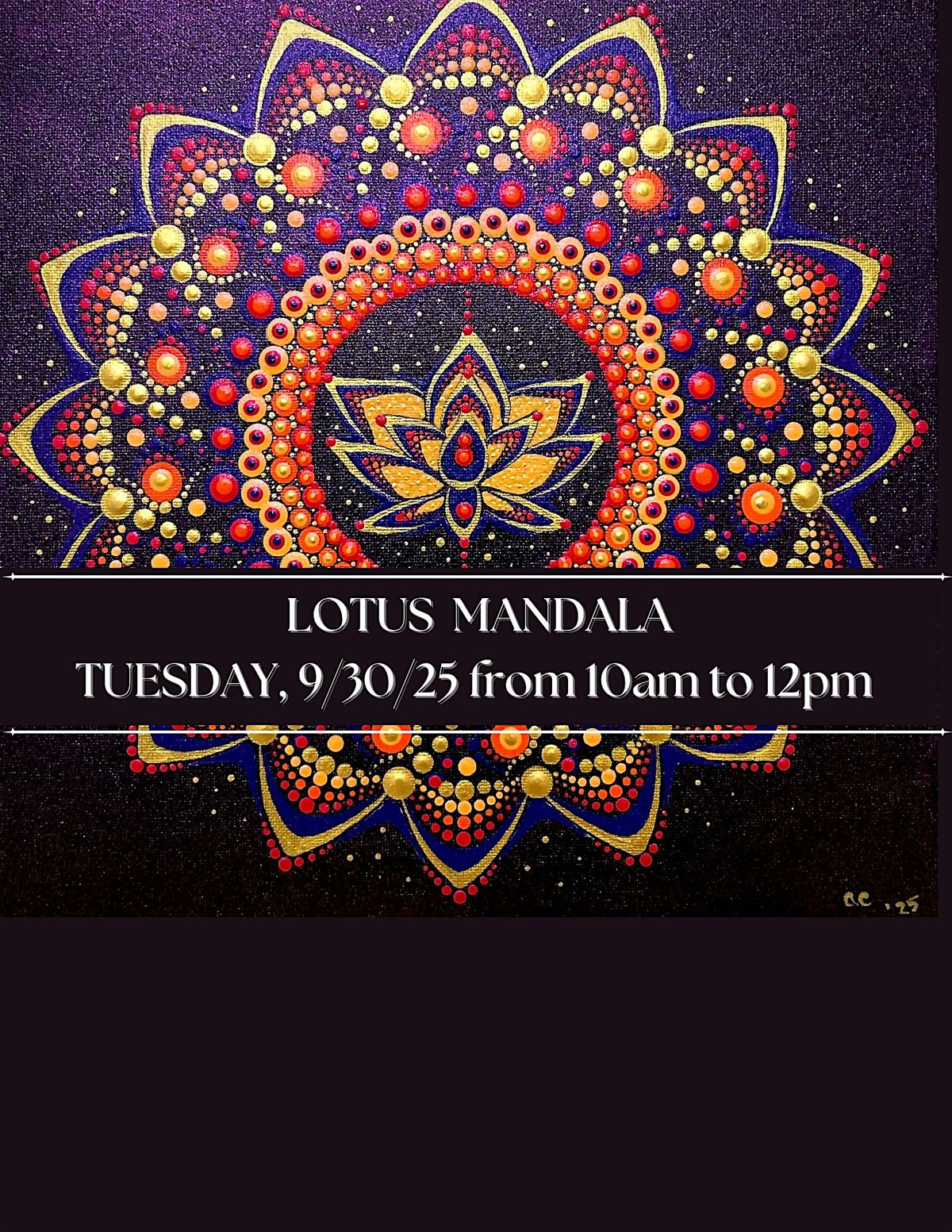 LOTUS MANDALAS - Paint & Wellness Class