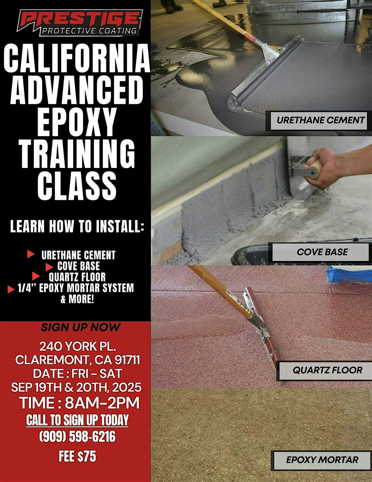 California Advanced Epoxy Septemeber 2025 Class