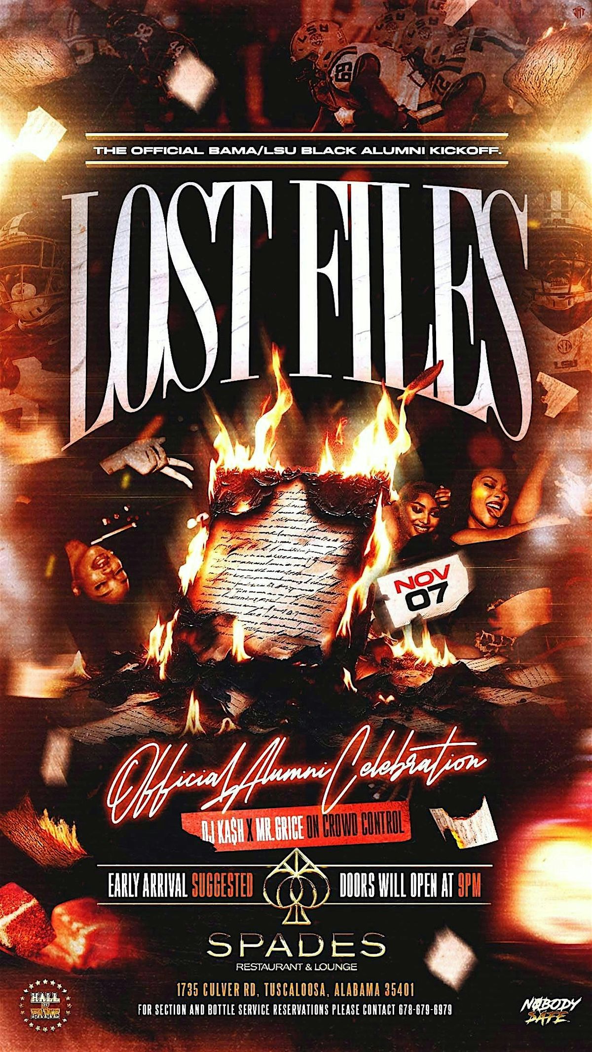 LOST FILES: BAMA vs. LSU BLACK ALUMNI WEEKEND KICKOFF