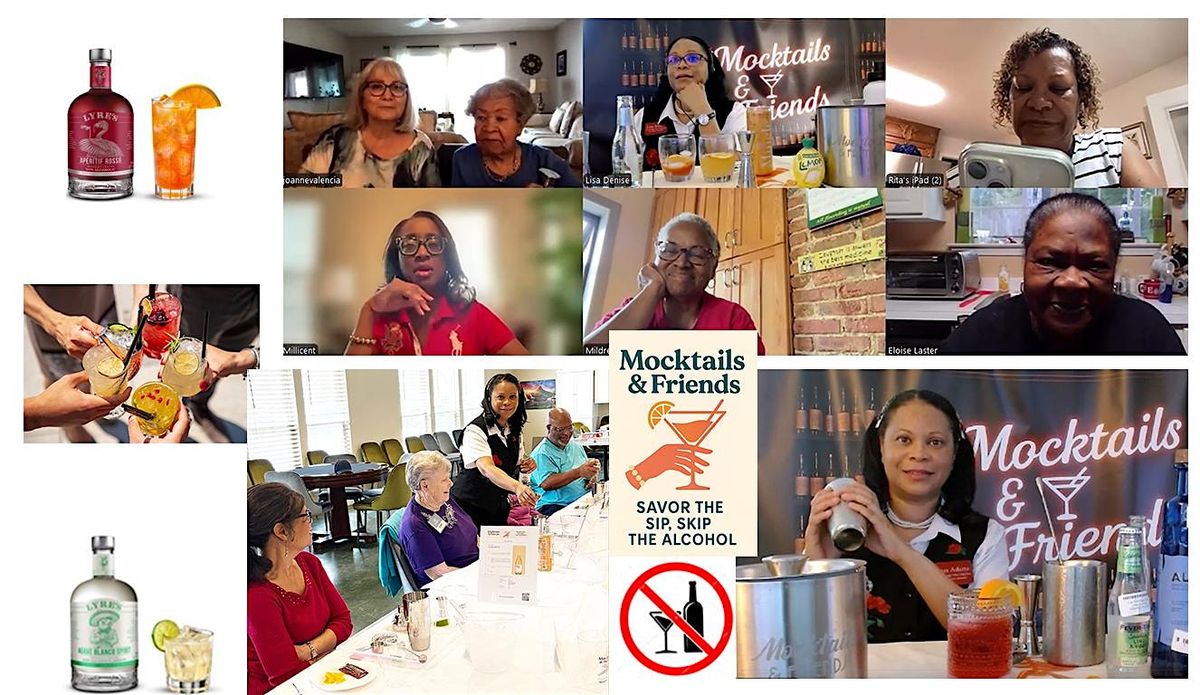 Mocktails & Friends Seniors Alcohol-Free Happy Hour In-Person