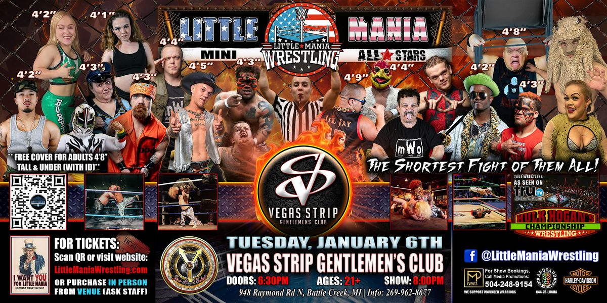 Battle Creek, MI - Little Mania Mini Wrestling @Vegas Strip G's Club