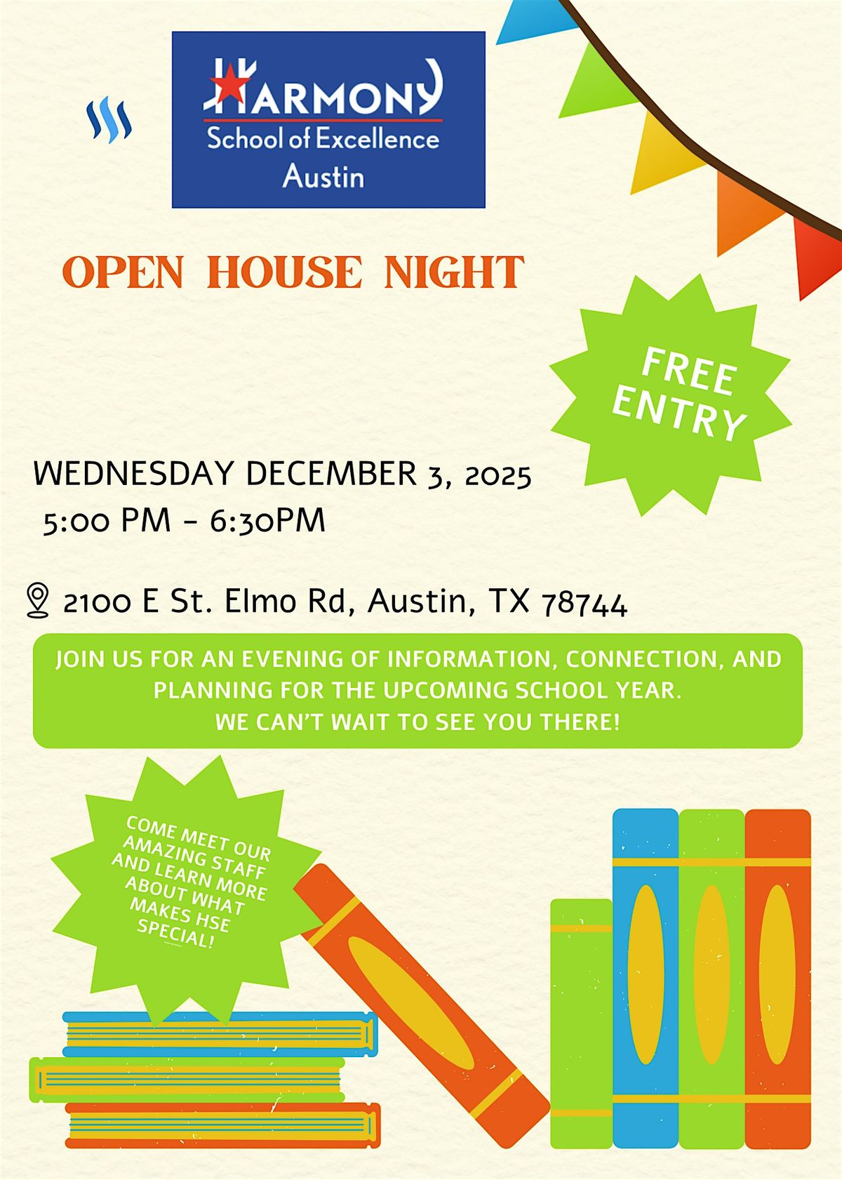Harmony School of Excellence - Open House Night