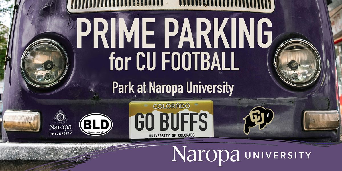 Prime Parking for CU Football at Naropa University - August 29