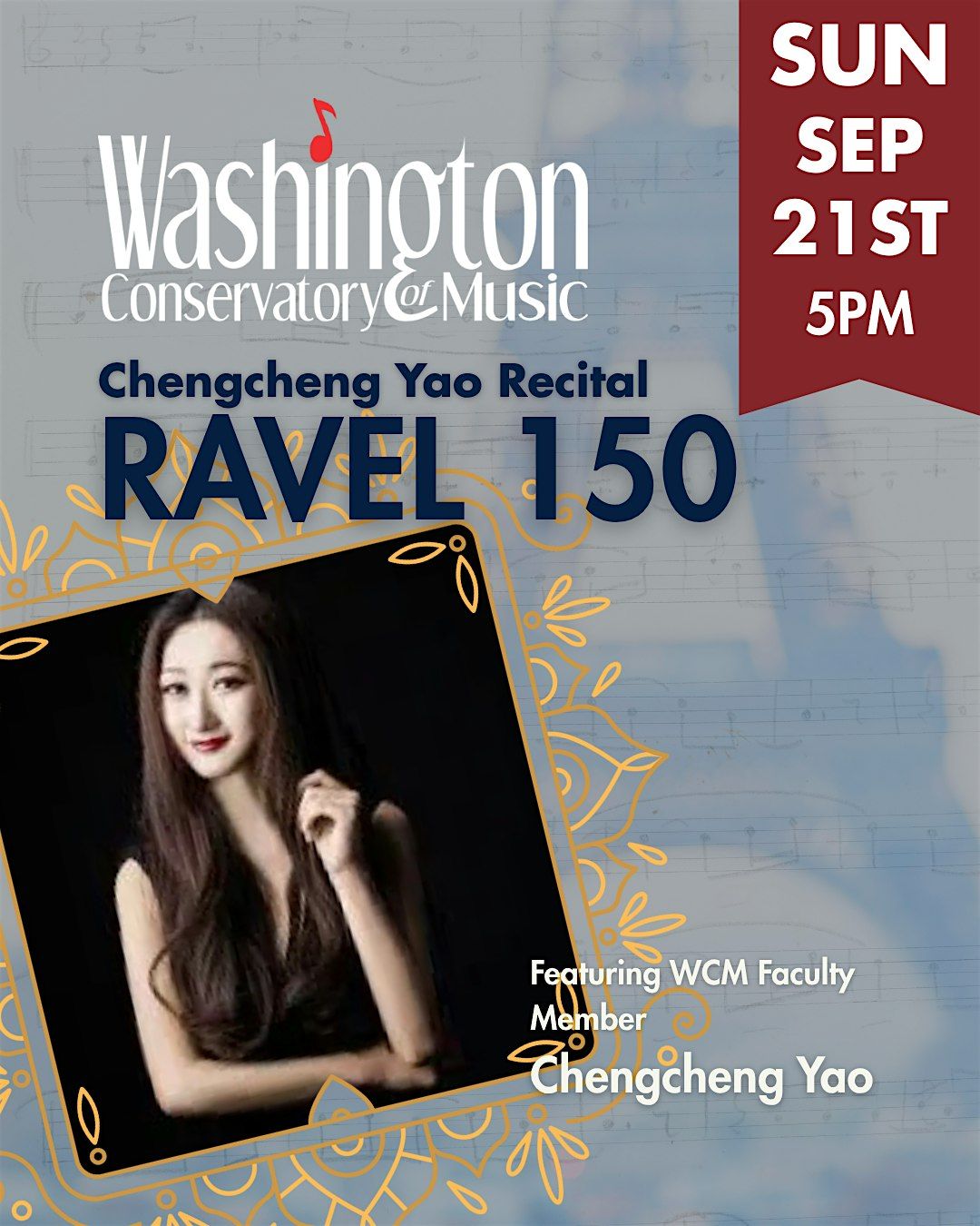 Chengcheng Yao Recital: RAVEL 150