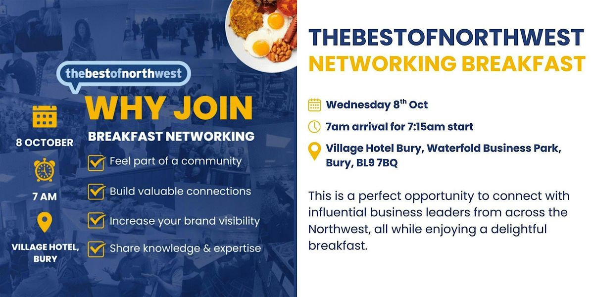 thebestofnorthwest Networking Breakfast - 8th October 2025