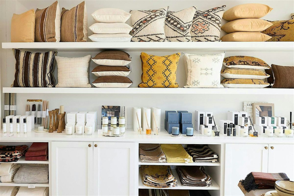 Sip & Shop at APARTMENT F featuring AMASOUK