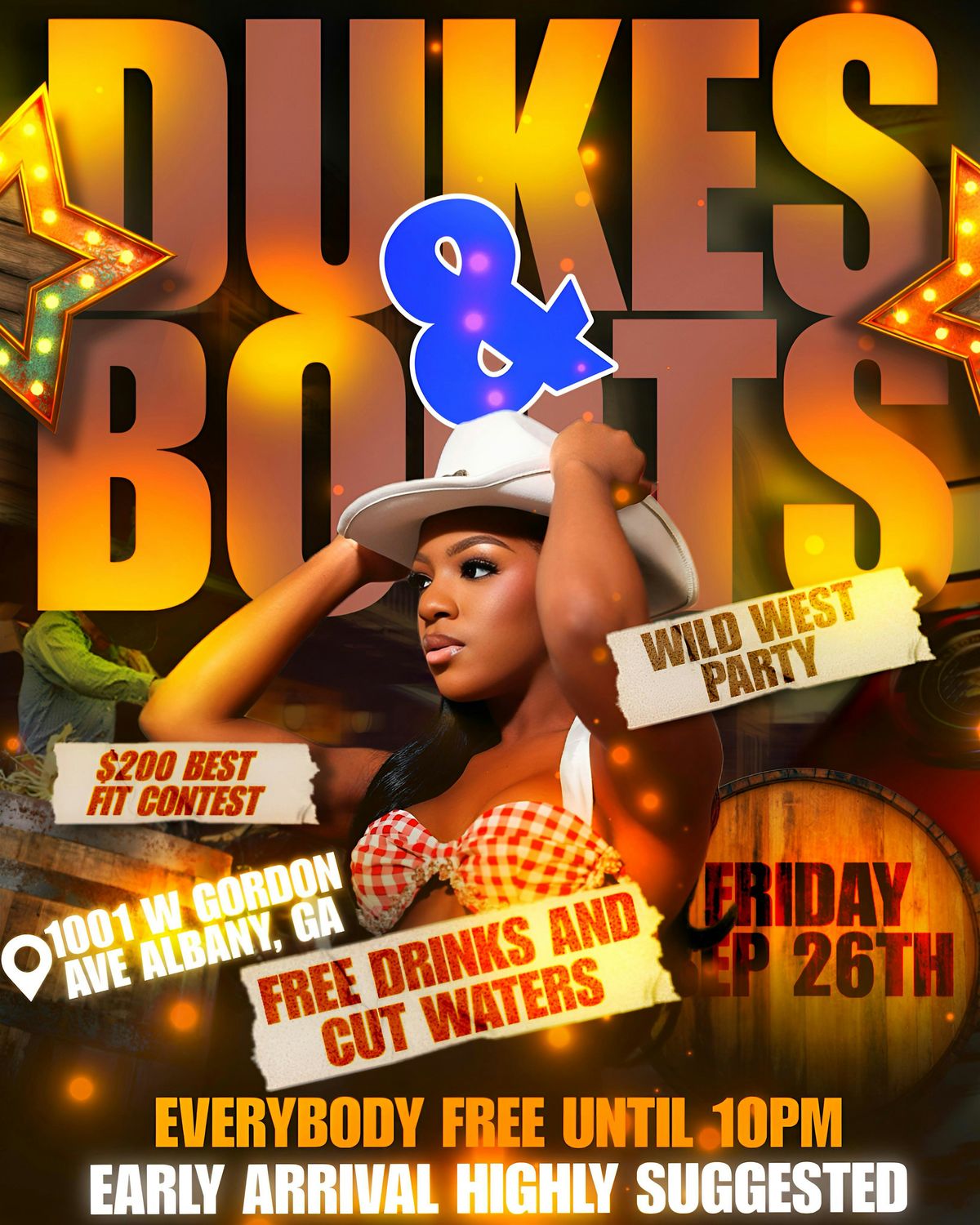ASU DUKES AND BOOTS WILD WEST PARTY FRIDAY SEPTEMBER 26TH