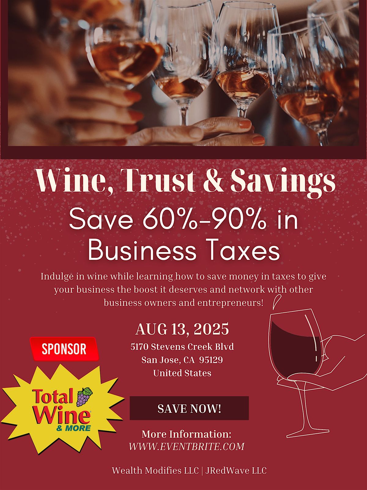 Wine, Trust & Savings: Save 60%-90% in taxes for your business!