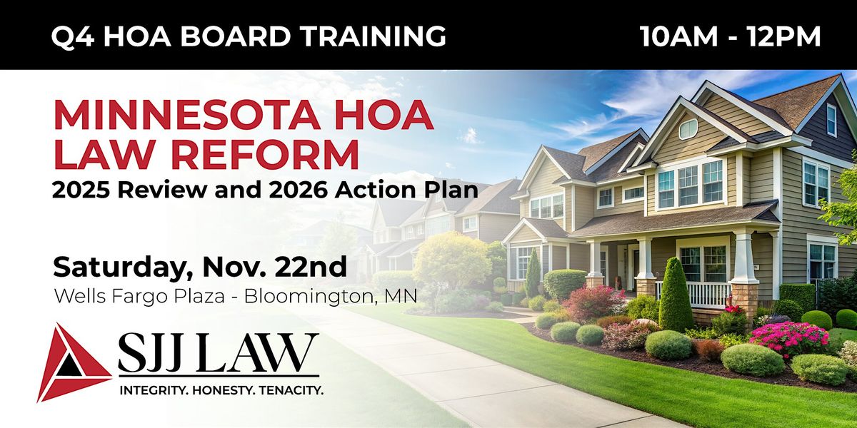 Minnesota HOA Law Reform: 2025 Review and 2026 Action Plan