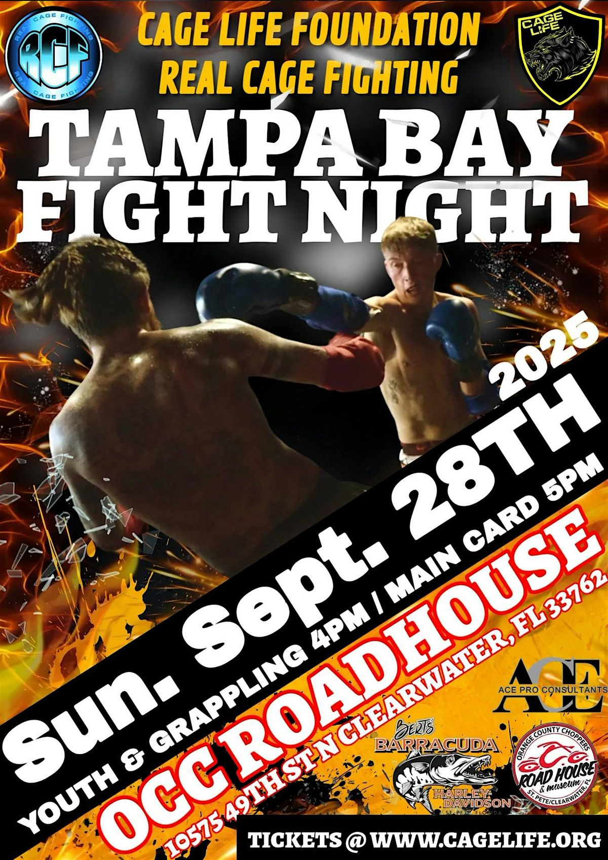 TAMPABAY FIGHT NIGHT - OCC ROADHOUSE - SEPTEMBER 28th 2025