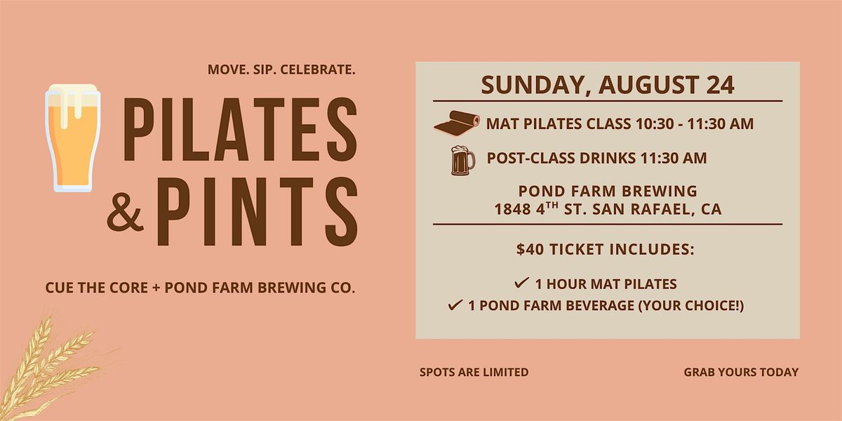 Pilates & Pints: The Iconic San Rafael Summer Series You Won\u2019t Want to Miss