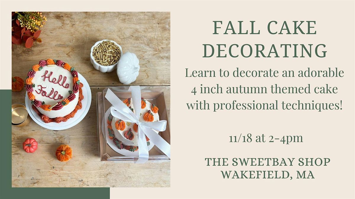 Fall Cake Decorating