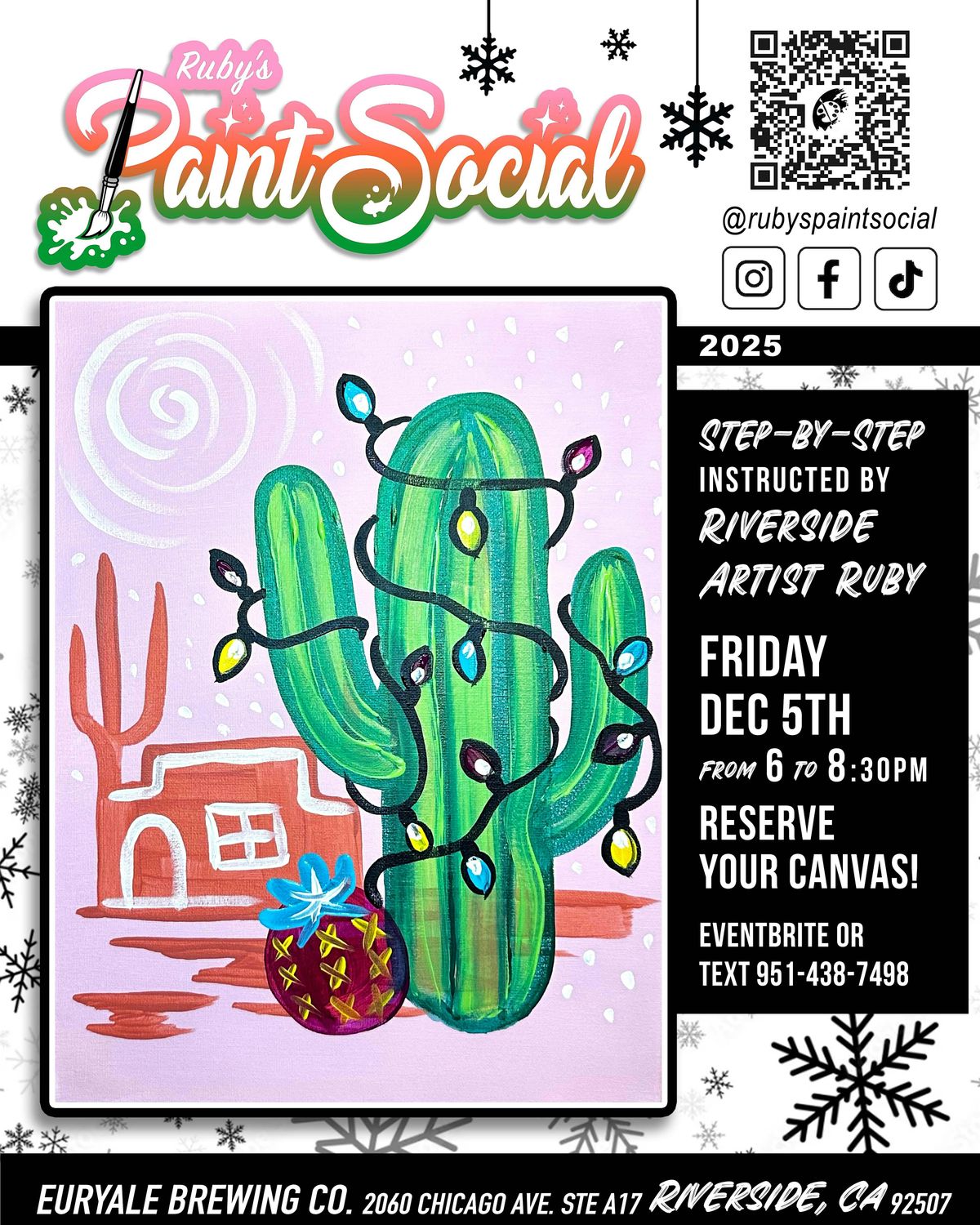 Paint n' Sip Event!! LIT Cactus!!