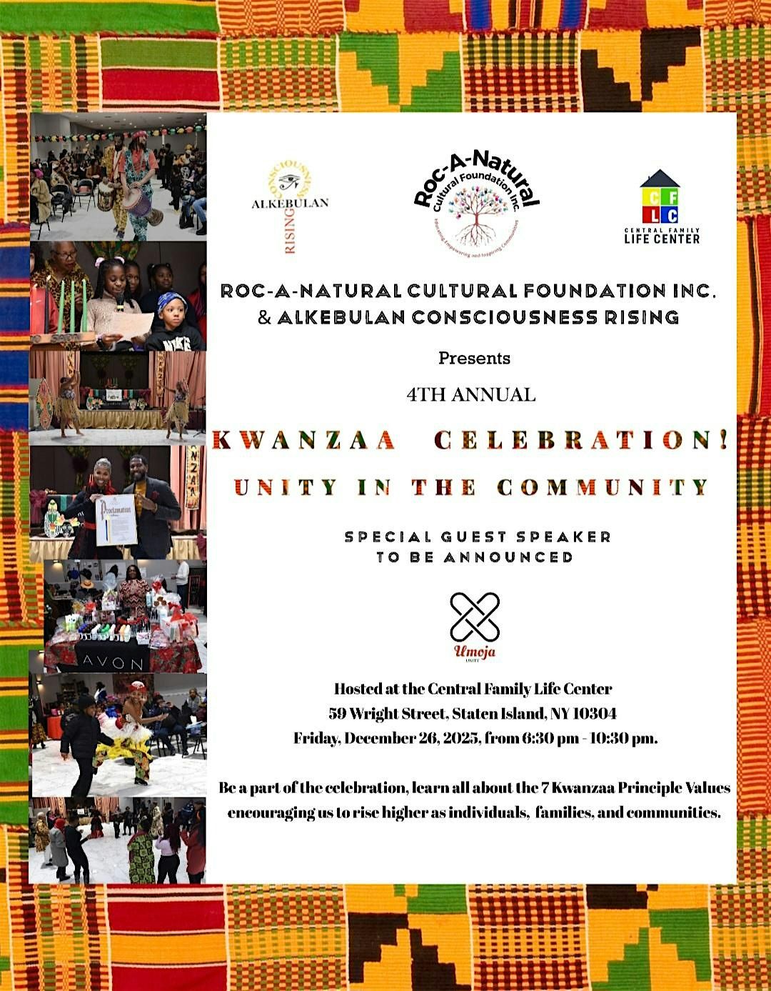 4th Annual Kwanzaa Celebration! Unity In The Community