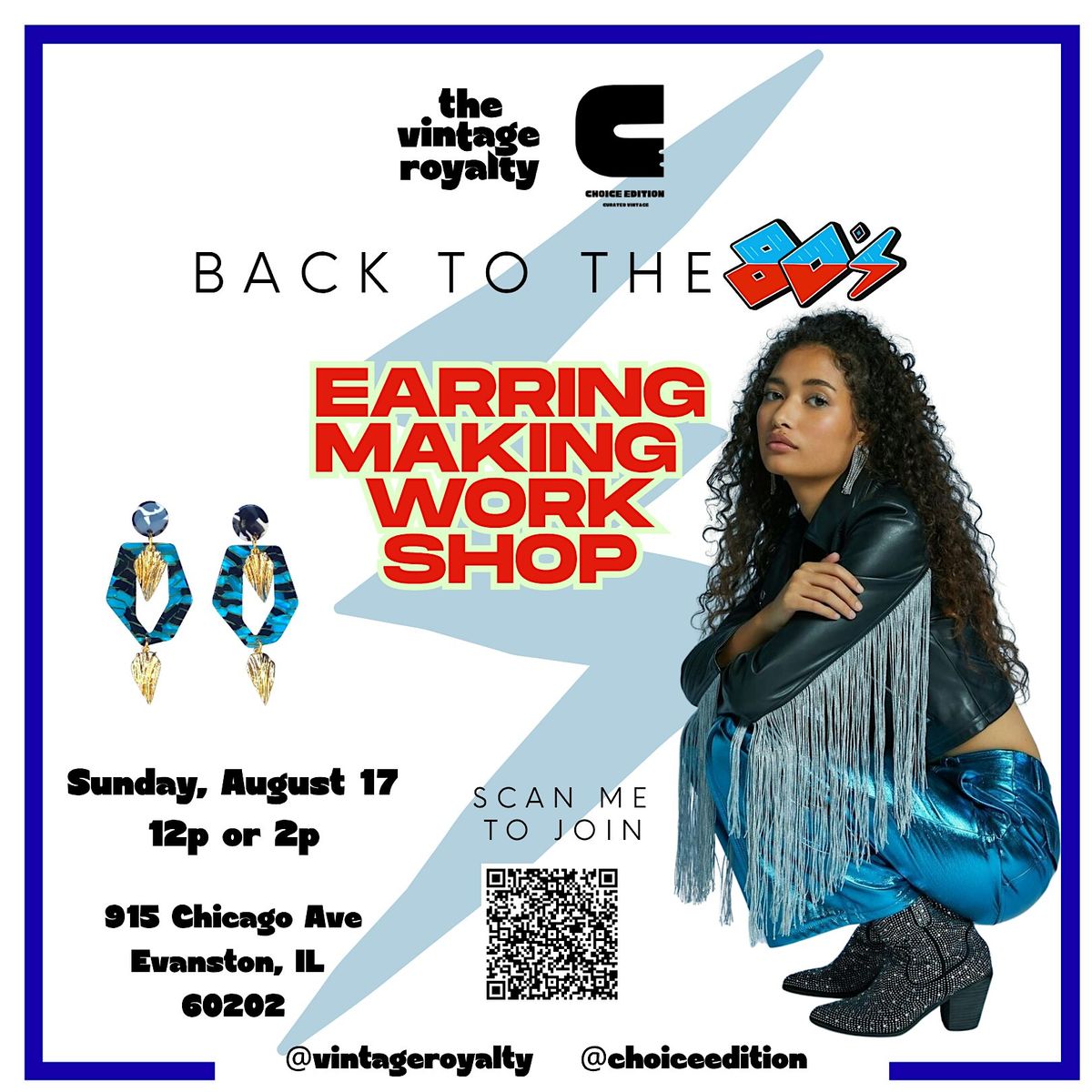 80s Theme Earring Making Workshop by The Vintage Royalty x Choice Edition