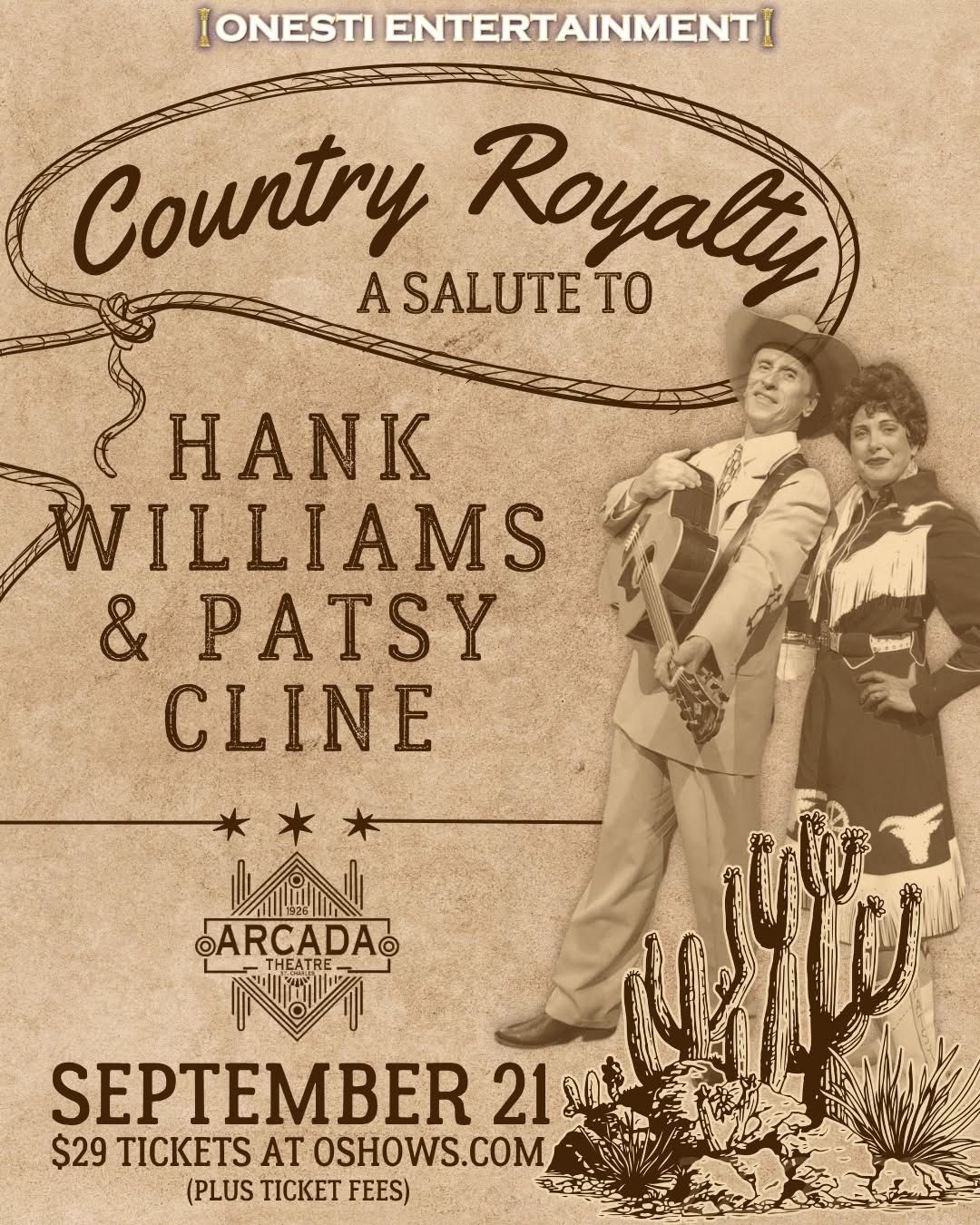 Country Royalty - A Salute to Hank Williams and Patsy Cline at The Grand Theatre