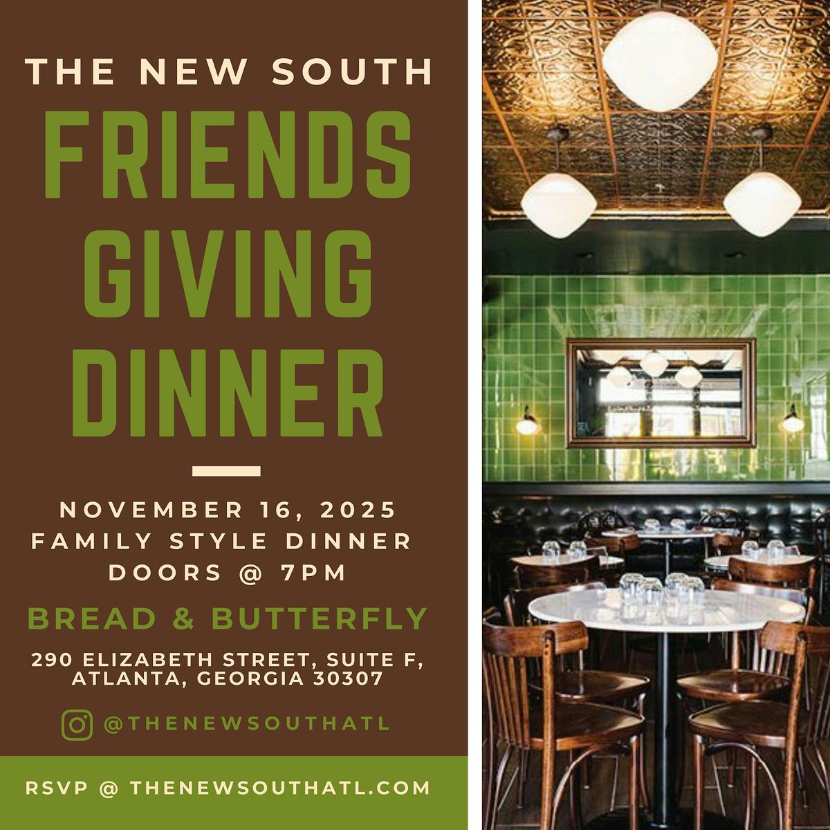 \u201c Friendsgiving \u201c THE NEW SOUTH ATL