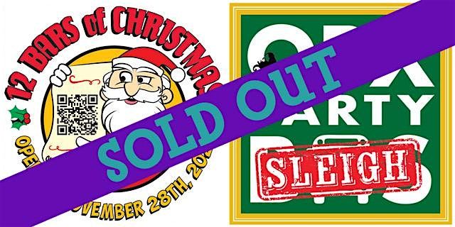 SOLD OUT: 12 Bars of Christmas VIP crawl on OBX Party Sleigh (GOLD ...