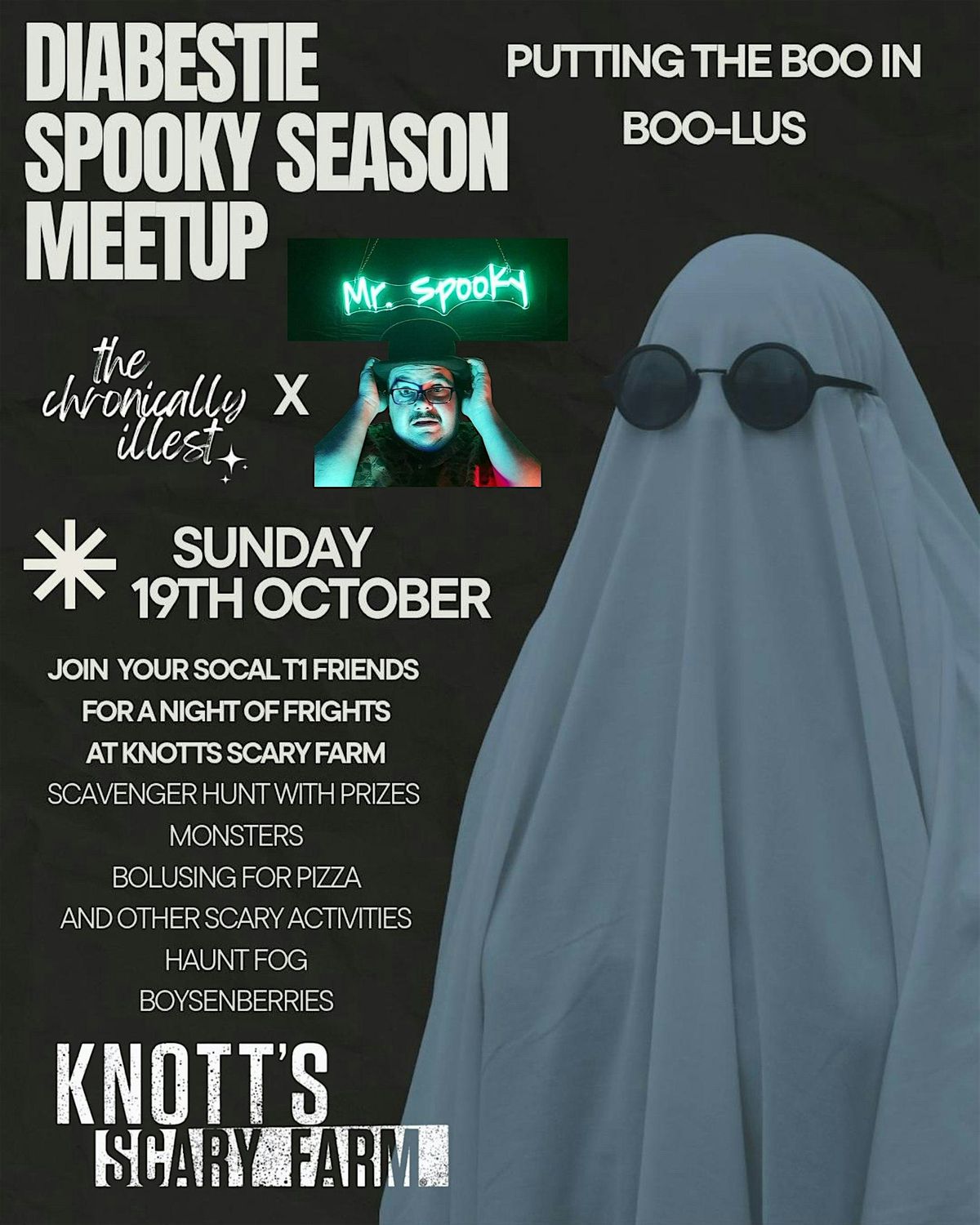 DiaBestie Spooky Season Meet Up: Knott's Scary Farm BOO-lus T1D Gathering