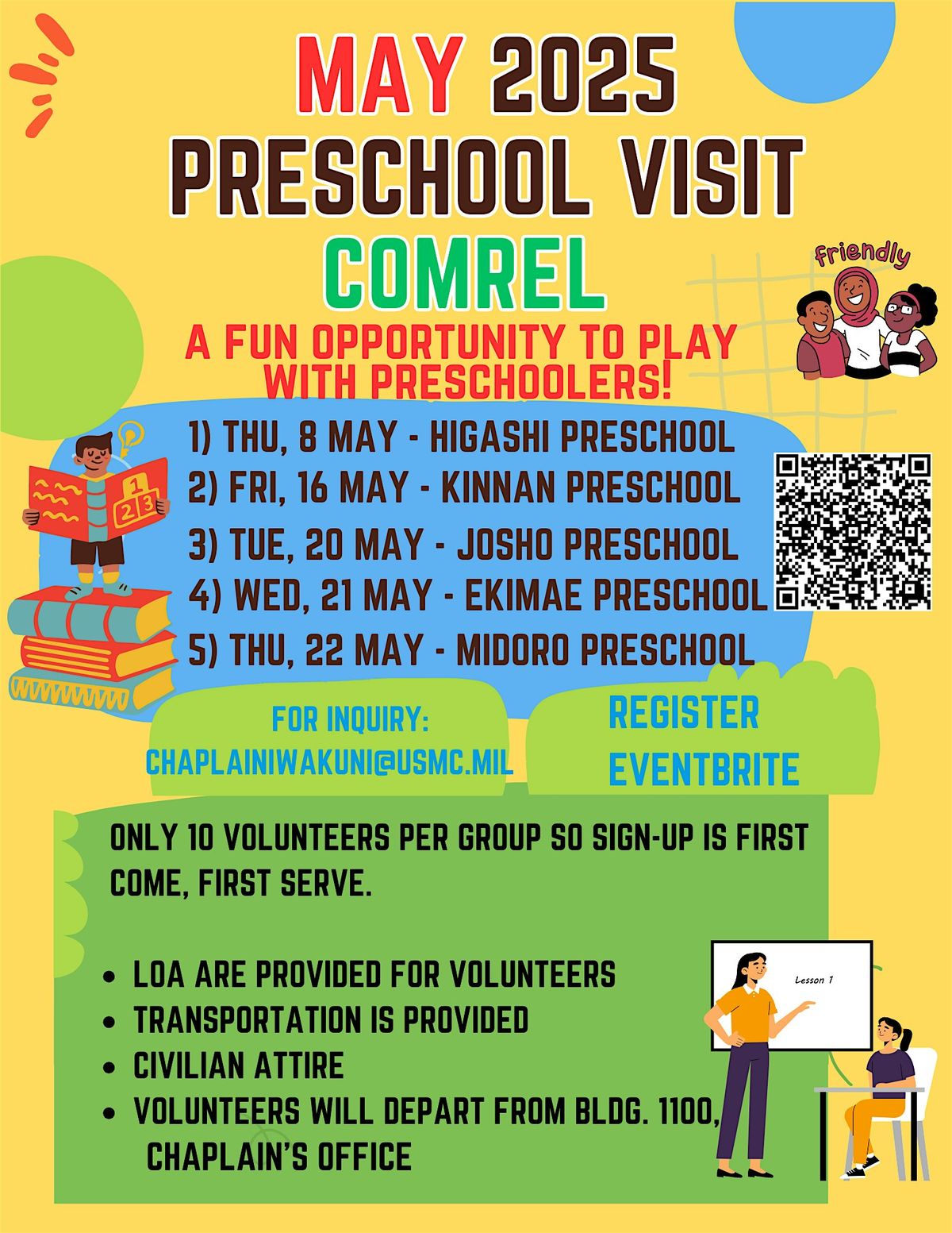MAY 2025 PRESCHOOL VISIT COMREL