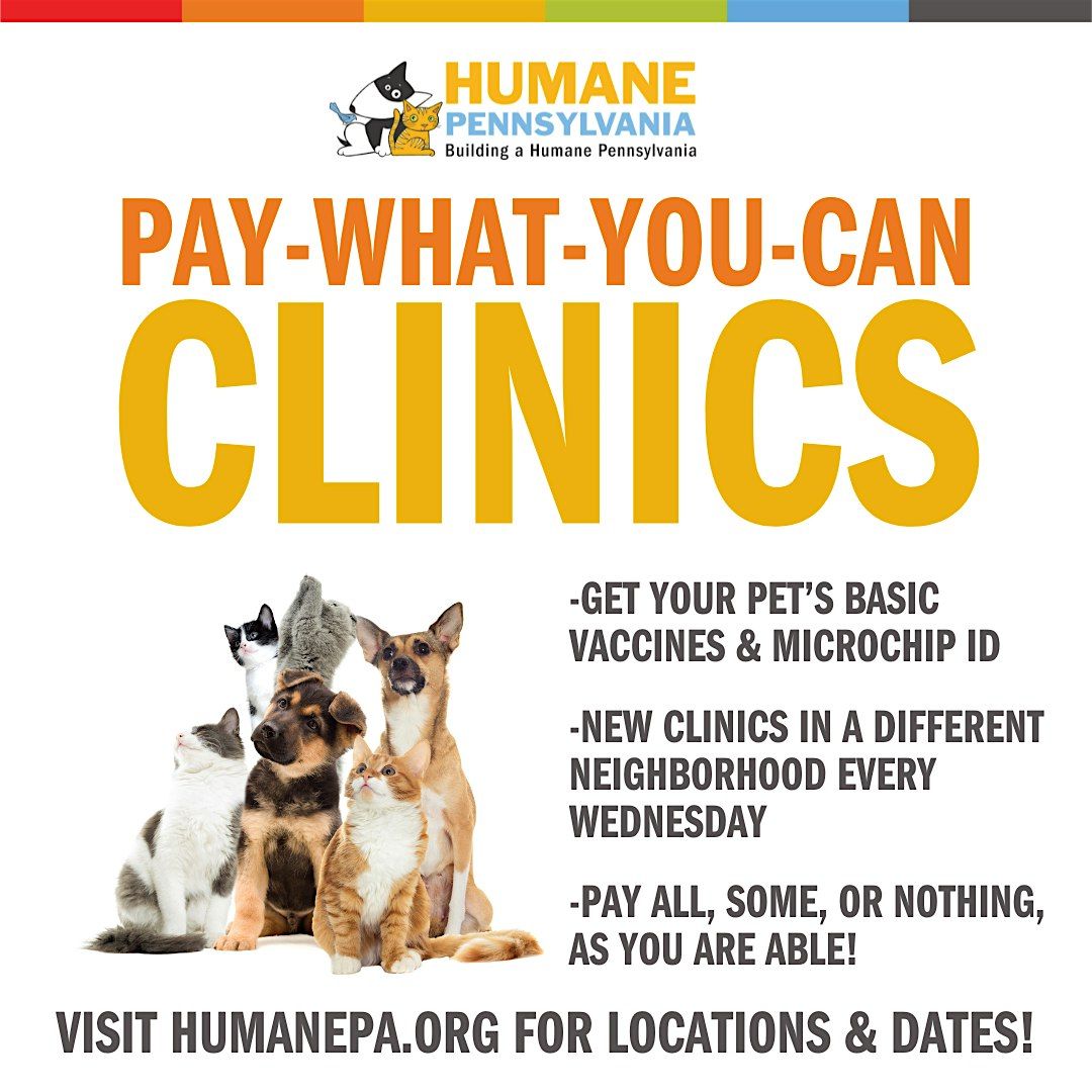 11\/12\/25 Humane Pennsylvania Healthy Pets Vaccine and Microchip Clinic