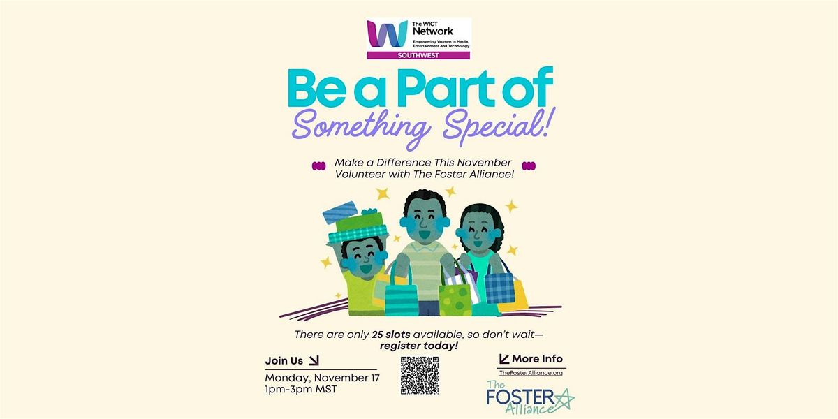 Make a Difference This November \u2013 Volunteer with The Foster Alliance!
