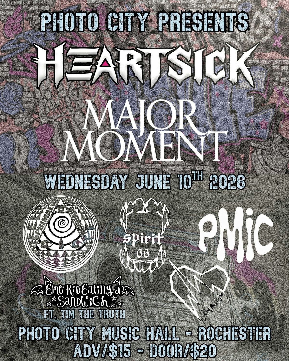 Heartsick & Major Moment - Rochester, NY