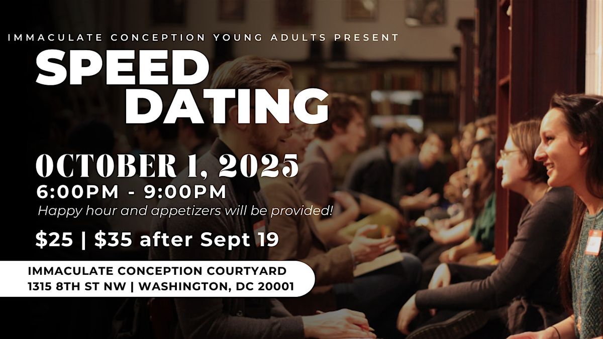 Catholic Speed Dating for Young Adults | 2025