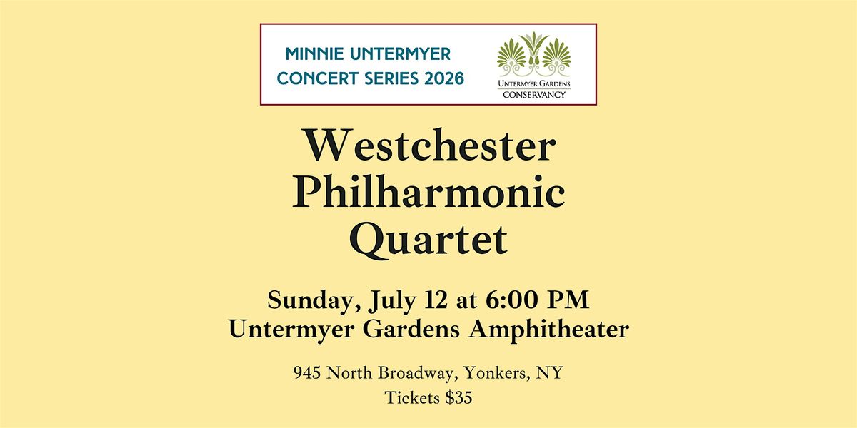 2026 Minnie Untermyer Series: Westchester Philharmonic