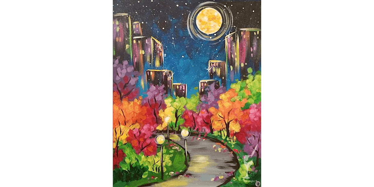 Fall Evening With City Views - Date Night - Paint and Sip in Houston | Classpop!\u2122