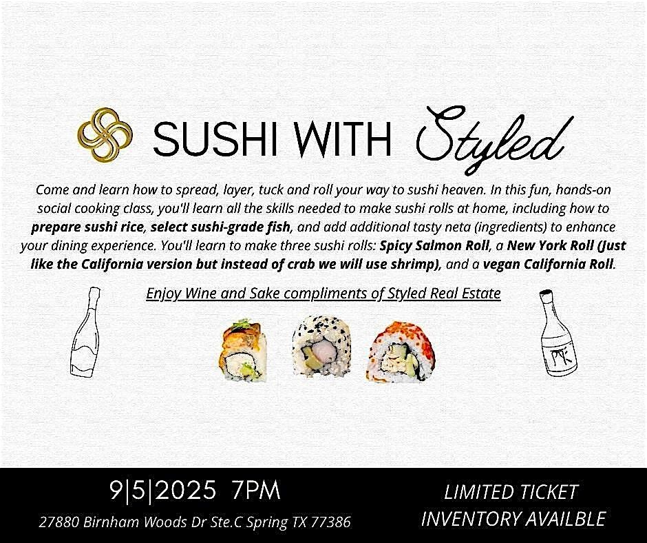 Sushi with Styled - Sushi class