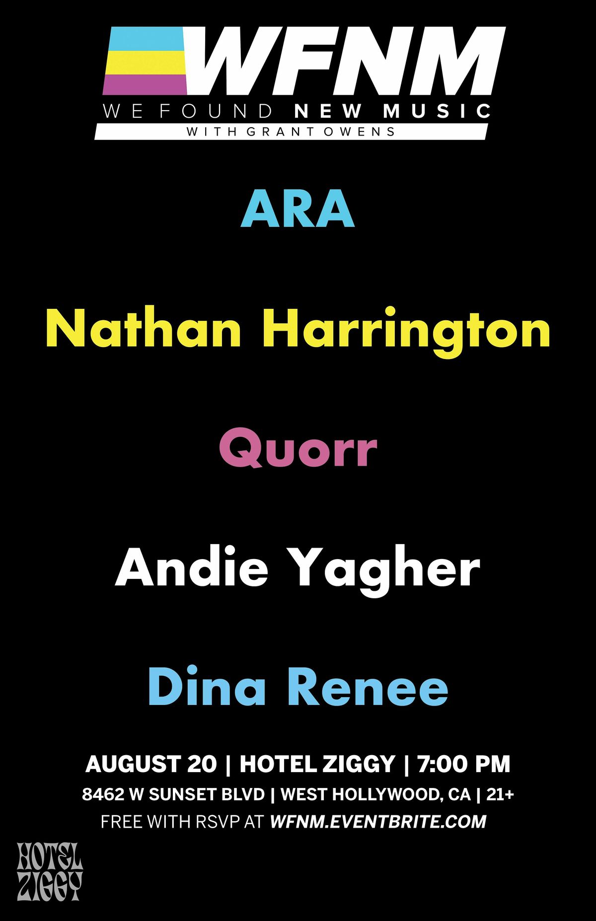 ARA, Nathan Harrington, Quorr, Andie Yagher, Dina Renee