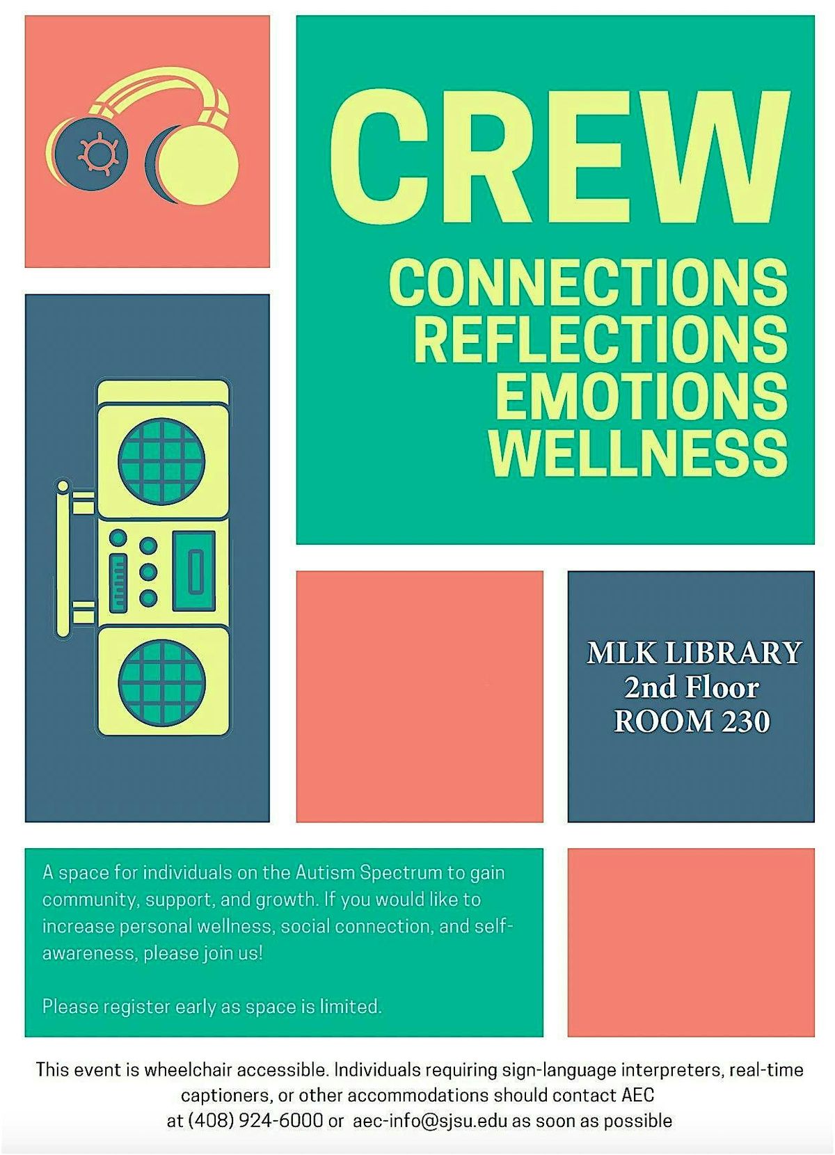 CREW - Connections, Reflections, Emotions, Wellness