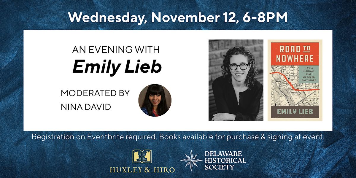 An Evening with Emily Lieb at the Delaware History Museum
