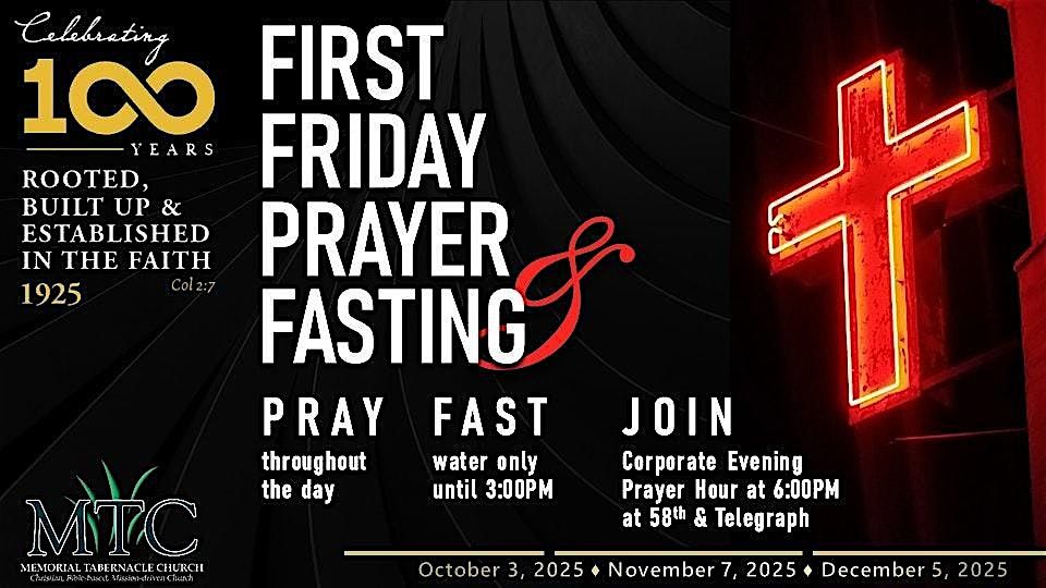 First Friday Evening Prayer Hour