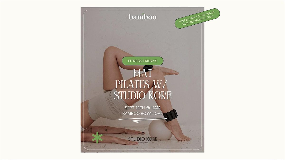 Mat Pilates w\/ Studio Kore