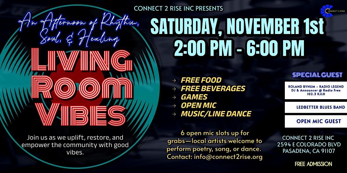 Living Room Vibes: A Night of Music & Community- Pasadena, CA