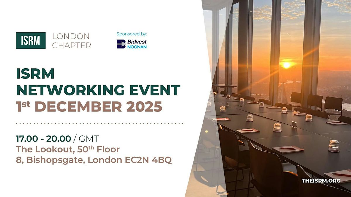 ISRM London Networking Event