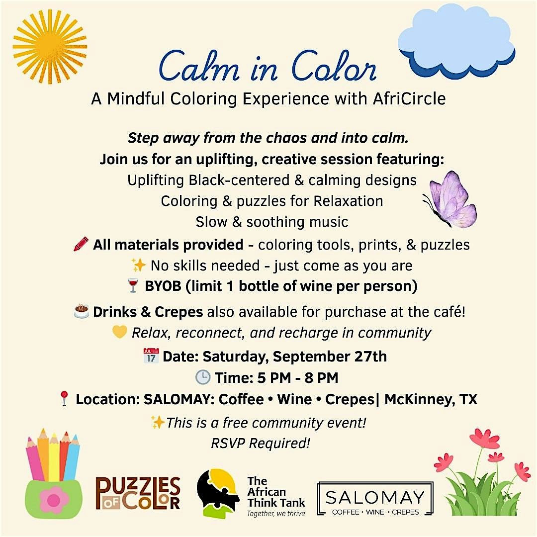 Calm in Color: A Mindful Coloring Experience