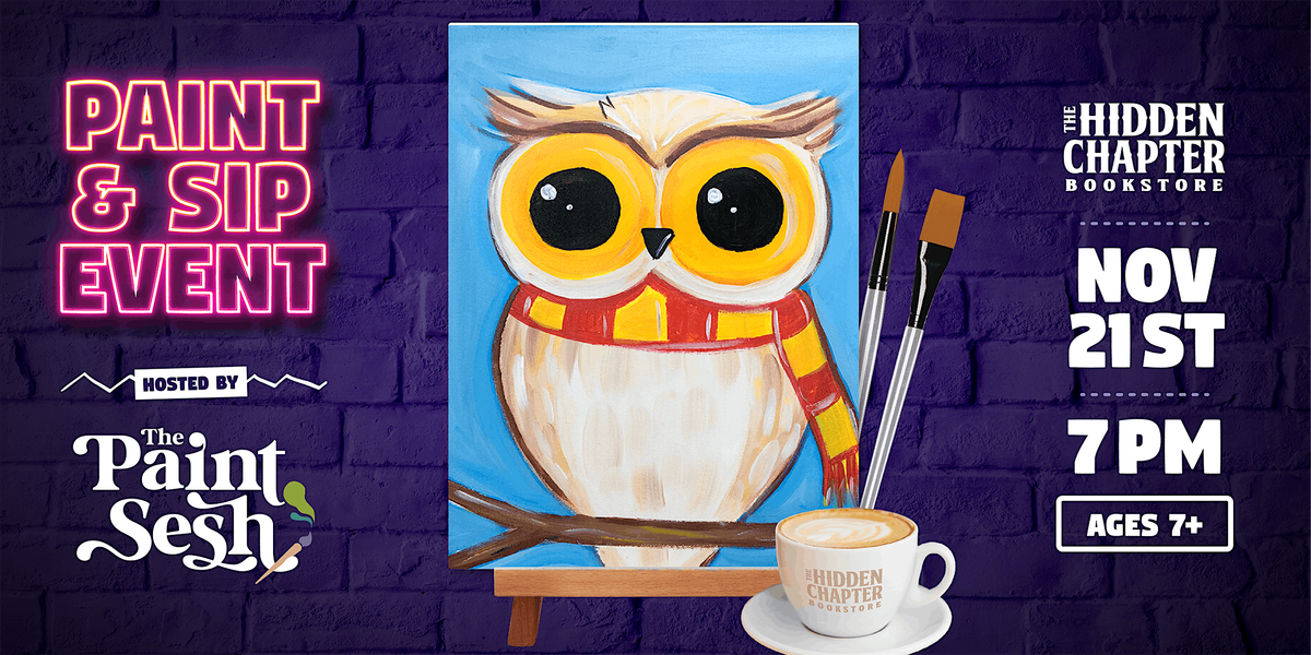 Paint & Sip Painting Event in Fort Thomas, KY \u2013 \u201cMagic Owl\u201d