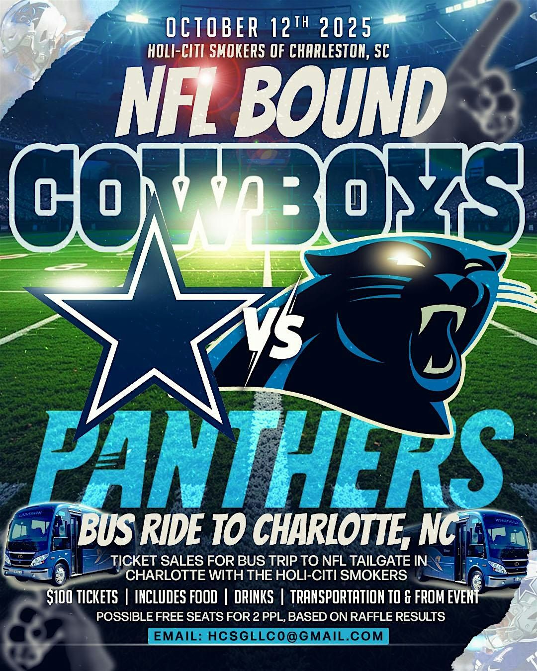Holi-Citi Smokers NFL Tailgate "Cowboys vs Panthers"