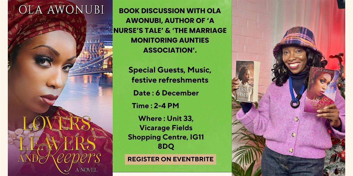 Lovers, Leavers & Keepers Book Discussion - with Ola Awonubi