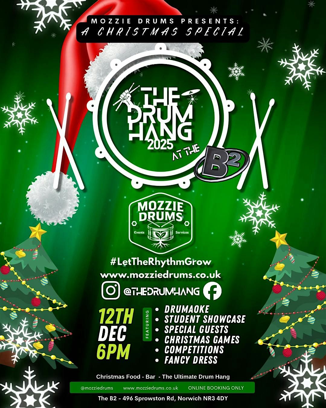 THE CHRISTMAS DRUM HANG @ THE B2