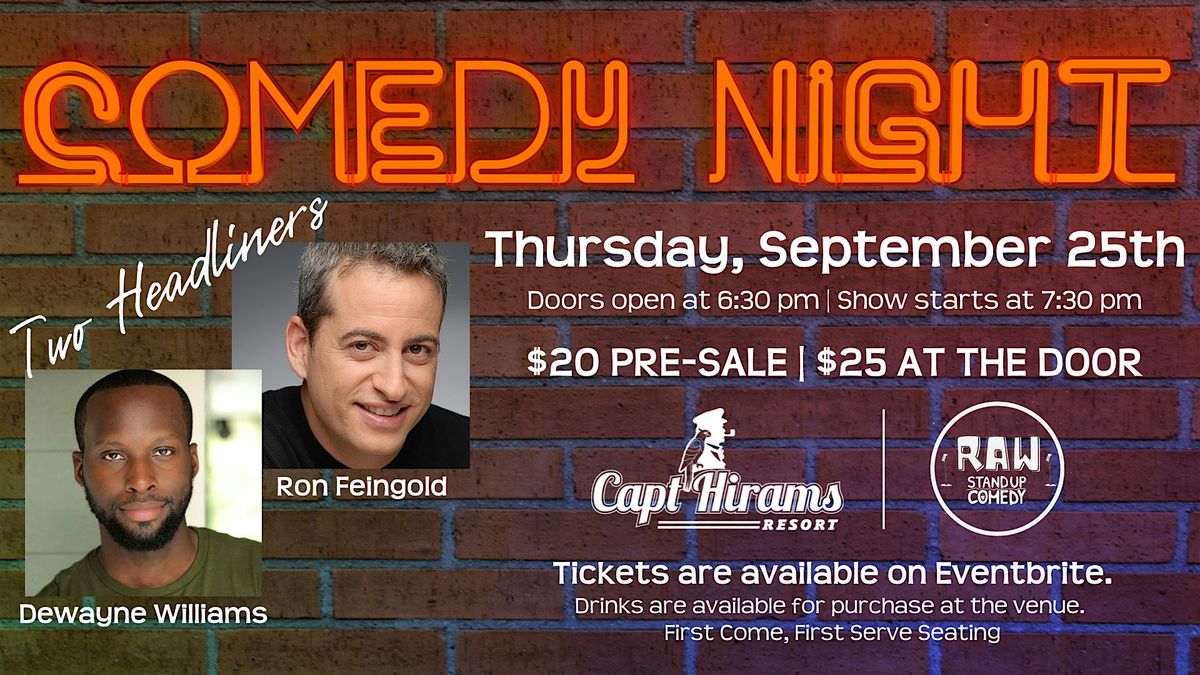 Comedy Night at Capt Hirams Resort