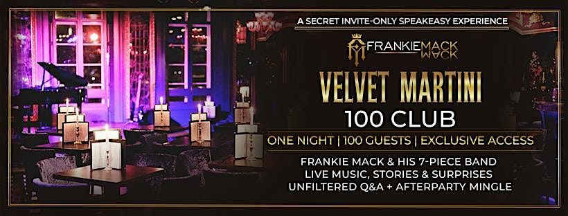 Velvet Martini: A Secret Speakeasy Experience Xmas Special - 21ST DECEMBER