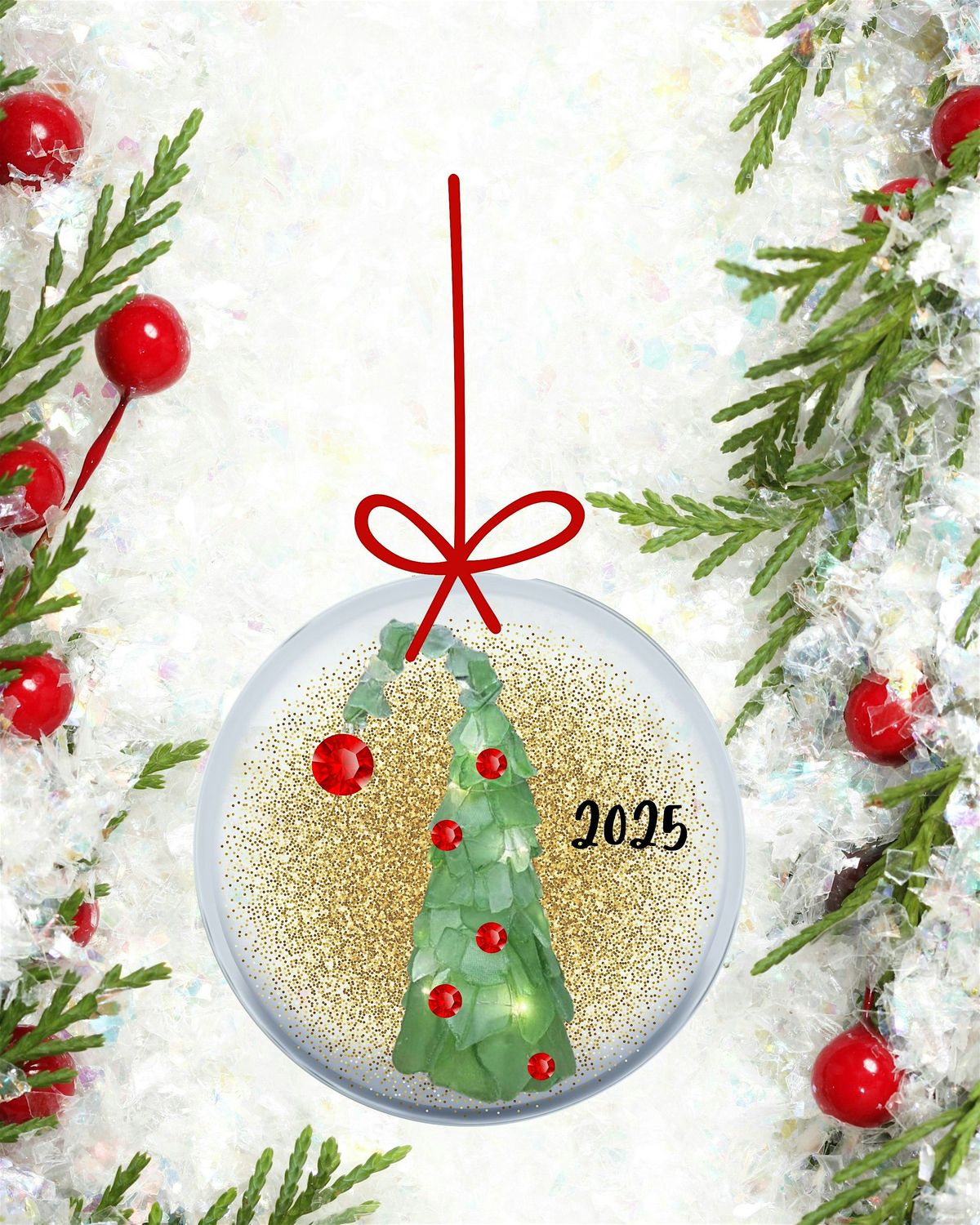 Grinch SEA GLASS Ornament Workshop