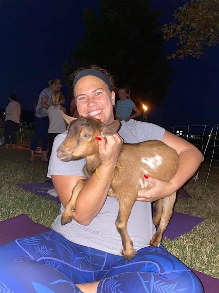 Goat yoga of southern IL @ Glen Carbon Heritage Museum