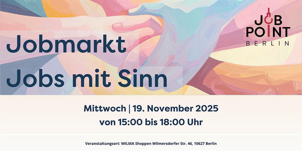 Jobmarkt \u201eJobs mit Sinn"